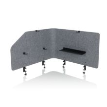 FLEXMIUT T TOP | ​Akoestische scheidingswand | 160 cm - Tafelverdeler Grijs