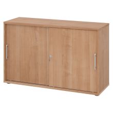 BETA 1752S | Schuifdeurkast | 2 OH - Walnoot Rail handvat (kunststof)