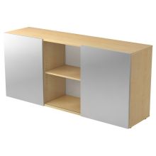 KAPA 1780 | Dressoir | met schuifdeuren - Esdoorn/Zilver Sideboard