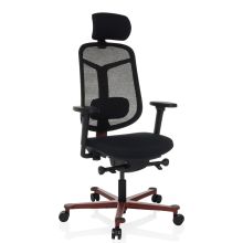 BICOLORE HIGH - High end bureaustoel Zwart / Rood