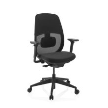 Skandis | zonder hoofdsteun - Professionele bureaustoel Zwart / Zwart