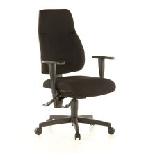 LADY SITNESS C AL.K2 - Professionele bureaustoel Zwart Stof