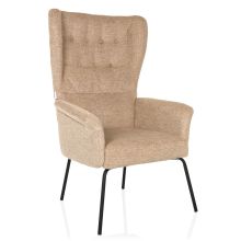 HAVENIO - Gestoffeerde fauteuil Beige