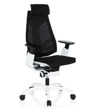 GENIDIA PRO WHITE - High end bureaustoel Zwart