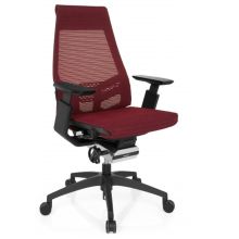 GENIDIA SMART BLACK | net - Professionele bureaustoel Rood / Zwart