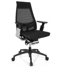 GENIDIA SMART BLACK CM | net - Professionele bureaustoel Zwart / Chroom