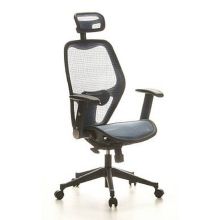 AIR-PORT | Achterkant mesh | Zitting mesh - Professionele bureaustoel Blauw