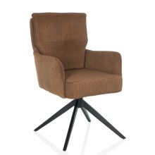 TARUGO - Gestoffeerde stoel Bruin