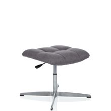 SARANTO Krukje | stof - Gestoffeerde kruk Grijs