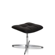 SARANTO Kruk | kunstleer - Gestoffeerde kruk Zwart