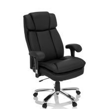 BUILDER XXL I | Kunstleer - XXL bureaustoel Zwart