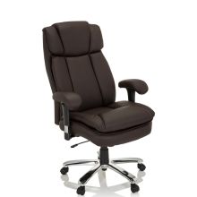 BUILDER XXL I | Kunstleer - XXL bureaustoel Donkerbruin