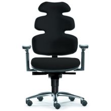 ZERO 54 - High end bureaustoel Zwart Medium met Stof Gernot Steifensand Stof