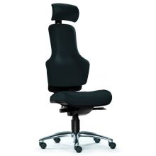 ZERO O1 - High end bureaustoel Zwart Stof