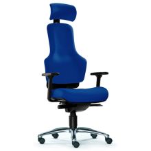 ZERO O1 - High end bureaustoel Blauw Stof