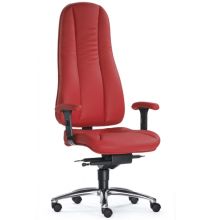 ZERO 72 L - Professionele bureaustoel Rood Leder