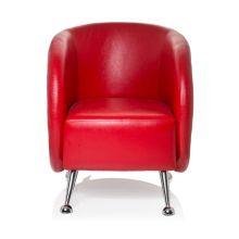 ST. LUCIA | 1-Zits - Gestoffeerde fauteuil Rood