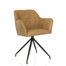 ELVERUM SPU - Eetkamerstoel Cognac