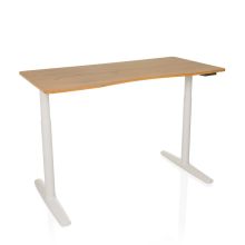 STAND PRO R - Elektrisch in hoogte verstelbaar bureau Eik