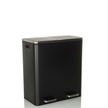 CLEAN XI | 2 x 30L - Prullenbak Zwart