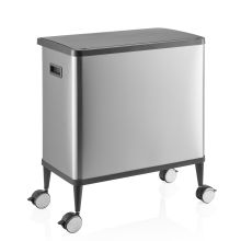 Clean Mobile | 2 x 24L - Prullenbak zilver