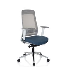 CHIARO T2 WHITE - Professionele bureaustoel Blauw / Grijs