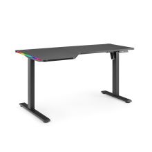 Worktime Game | 140x80 - Elektrisch in hoogte verstelbaar bureau Zwart