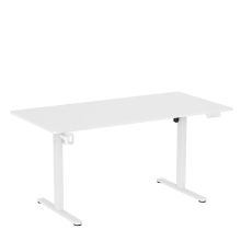 Worktime | 160x80 - Elektrisch in hoogte verstelbaar bureau Wit