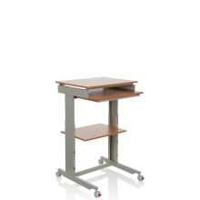 WORKSTATION | 60x50 - Zit- Sta bureau Beuk / Grijs