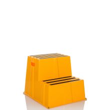 TIO-E2 | vouwladder - 2 tredes - Opstapkrukje Geel