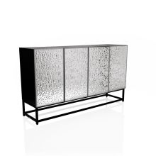 METALLIO - Commode Zwart/Zilver