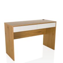 BERGA | 120 x 50 - Bureau Wit/Eiken