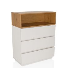 MELMO K - Commode Wit/Eiken