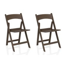 TRAVANO 1 2 stuks per pakket - Oudoor stoel Bruin