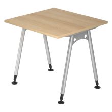 ATOS 8 S | Bureau - 80 x 80 Eiken Tafelhoogte I In hoogte verstelbaar