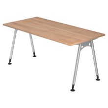 ATOS 16 S | Bureau - 160 x 80 Walnoot Tafelhoogte I In hoogte verstelbaar