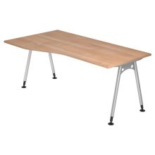 ATOS 18 S | Bureau - 180 x 100 Walnoot Tafelhoogte I In hoogte verstelbaar