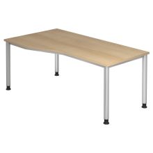 HILO 18 S | Bureau - 180 x 100 Eiken Tafelhoogte I In hoogte verstelbaar