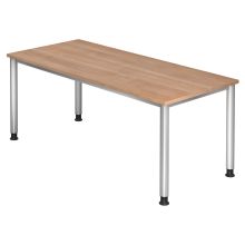 HILO 19 S | Bureau - 180 x 80 Walnoot Tafelhoogte I In hoogte verstelbaar