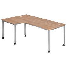 HILO 82 S | Bureau - 200 x 120 Walnoot Tafelhoogte I In hoogte verstelbaar