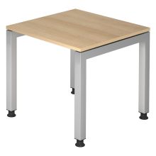 JAVA 8 S | Bureau - 80 x 80 Eiken Tafelhoogte I In hoogte verstelbaar