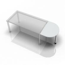 HA60 - Aanschuiftafel 60x80 Grijs