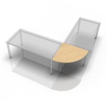 LE91 - Hoek rond 80 x 80 Esdoorn