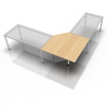 JT12 - trapeziumvormige plaat 120 x 120 Esdoorn