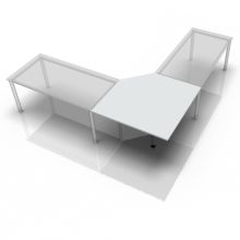 RT12 G - trapeziumvormige plaat 120 x 120 Grijs