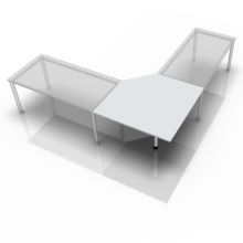 HT12 - trapeziumvormige plaat 120 x 120 Grijs