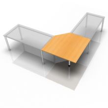 HT12 - trapeziumvormige plaat 120 x 120 Beuken