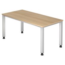 QUEO 16 S | Bureau - 160 x 80 Eiken Tafelhoogte I In hoogte verstelbaar