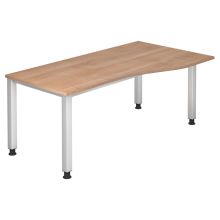 QUEO 18 S | Bureau - 180 x 100 Walnoot Tafelhoogte I In hoogte verstelbaar