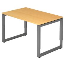 REGO 12 G | Bureau - 120x80 Tafelhoogte I In hoogte verstelbaar Beuken/Grafiet